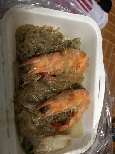 กุ้งขาวอบวุ้นเส้น(69 บาท)
