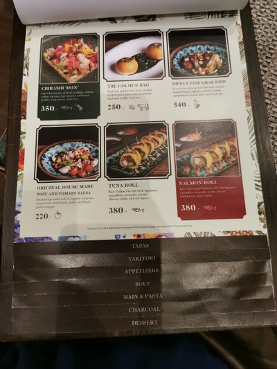 ป้ายราคาหรือสมุดเมนู