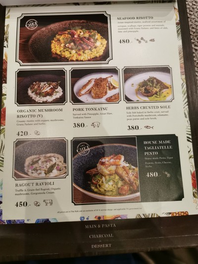 ป้ายราคาหรือสมุดเมนู