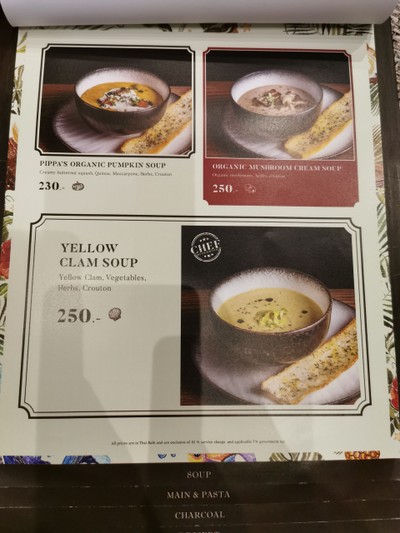 ป้ายราคาหรือสมุดเมนู