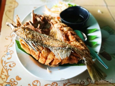 ปลากระพงทอดน้ำปลา