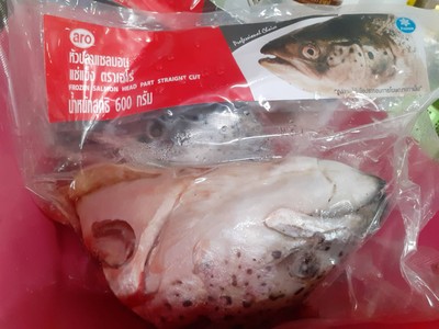 วิธีทำ หัวปลาแซลมอนต้มซีอิ้ว