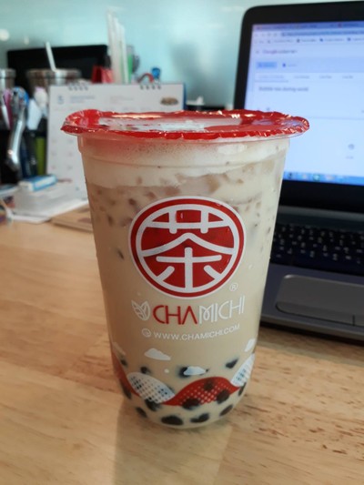 ชานมข้าวหอม ไข่มุก