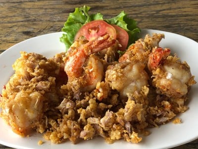 กุ้งทอดกระเทียม