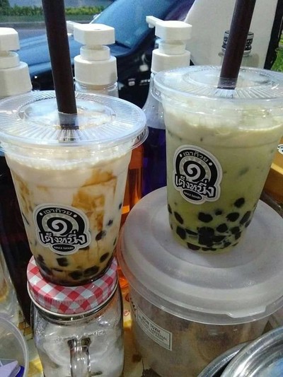 ไข่มุกบุกนมสดคาราเมลชาเขียว