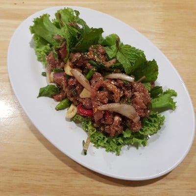 เมนูของร้าน ร้านส้มตำแม่ลำยอง นวลจันทร์