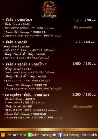 Km massage for health Clearance