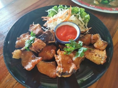 ร้านปลาเขื่อนทองผาภูมิ