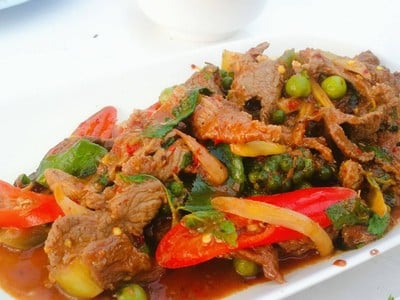 เมนูของร้าน รับลม ชมเกาะ