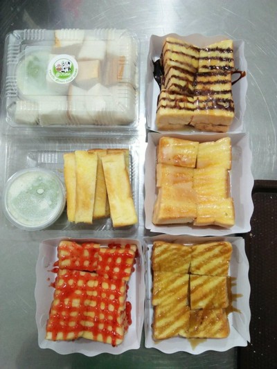 ปังแท่ง+สังขยาใบเตย