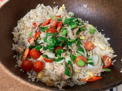 วิธีทำ ข้าวผัดปลาทูน่า