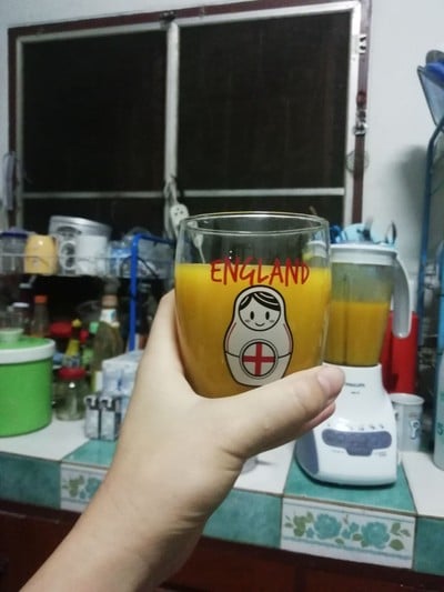 ฟักทองสมูทตี้​(น้ำฟักทองปั่น)