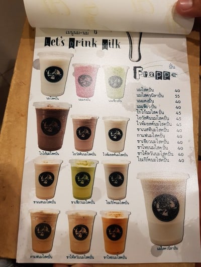 ป้ายราคาหรือสมุดเมนู