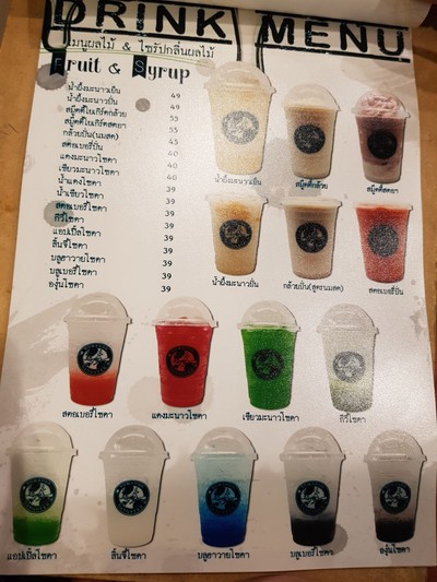 ป้ายราคาหรือสมุดเมนู