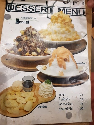 ป้ายราคาหรือสมุดเมนู