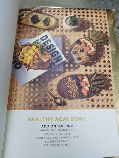 ป้ายราคาหรือสมุดเมนู