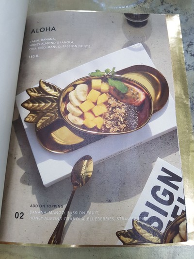 ป้ายราคาหรือสมุดเมนู