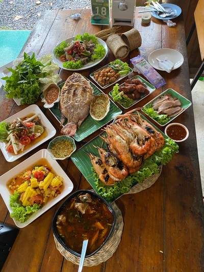 ปลาทับทิมเผาเกลือ