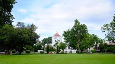 บรรยากาศ สวนสาธารณะสันติชัยปราการ