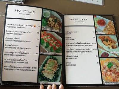 ป้ายราคาหรือสมุดเมนู