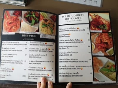 ป้ายราคาหรือสมุดเมนู