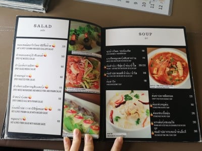 ป้ายราคาหรือสมุดเมนู