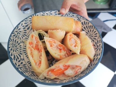 ปอเปี๊ยะทอดไส้ปูอัด