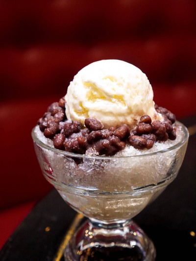 Red Bean Shaved Ice Dessert