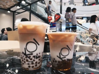 เมนูของร้าน KOI Thé เซ็นทรัลปิ่นเกล้า