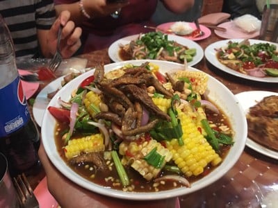 ยำข้าวโพด