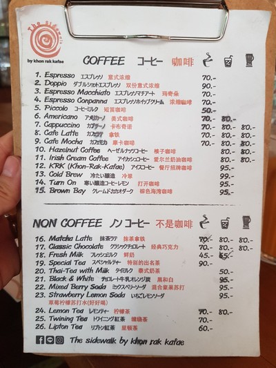 ป้ายราคาหรือสมุดเมนู