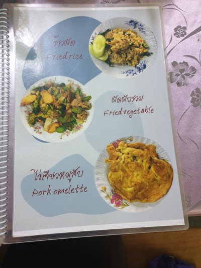 ป้ายราคาหรือสมุดเมนู