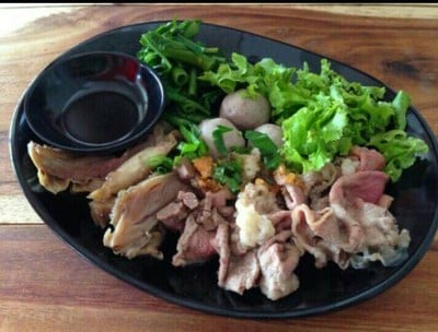 ลวกจิ้มเนื้อ ผ้าขี้ลิ้ว