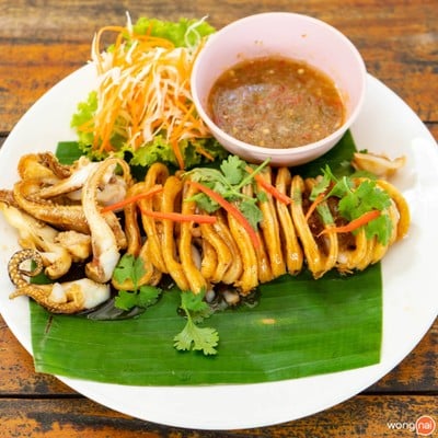 เมนูของร้าน ครัวลุงมันซีฟู้ดชะอำ -
