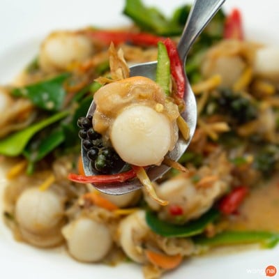 เมนูของร้าน ครัวเจ๊นงค์ซีฟู้ด