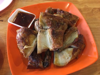 ไก่ย่างตำเว่อร์ ครึ่งตัว