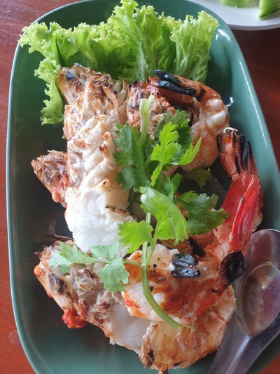 กุ้งใหญ่เผา