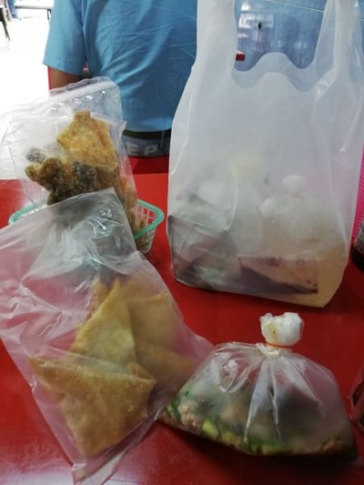 เมี่ยงเกี๊ยวกรอบ ราคา 55 บาท