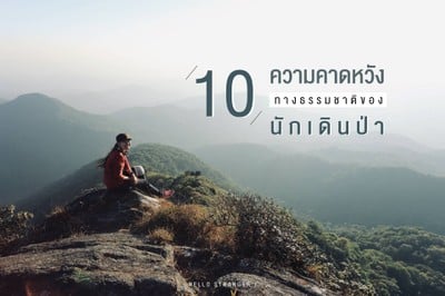 10 ความคาดหวังทางธรรมชาติของ "นักเดินป่า"