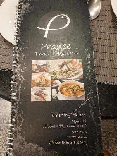 ป้ายราคาหรือสมุดเมนู