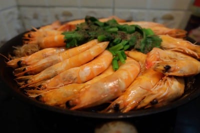 วิธีทำ กุ้งอบวุ้นเส้น วิธีทำ กุ้งอบวุ้นเส้น