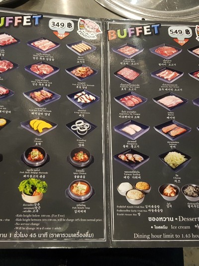 ป้ายราคาหรือสมุดเมนู