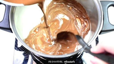 วิธีทำ Dark Chocolate Panna Cotta