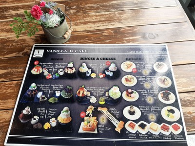 ป้ายราคาหรือสมุดเมนู