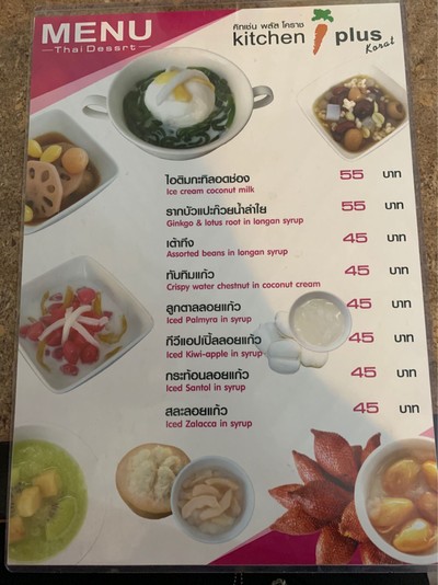 ป้ายราคาหรือสมุดเมนู