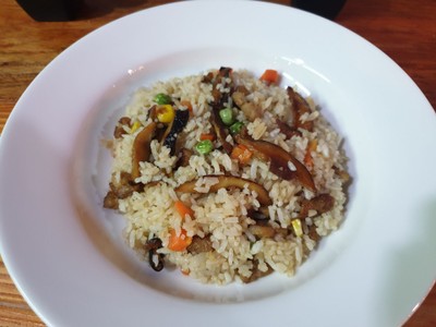 ข้าวผัดสามสีเจ