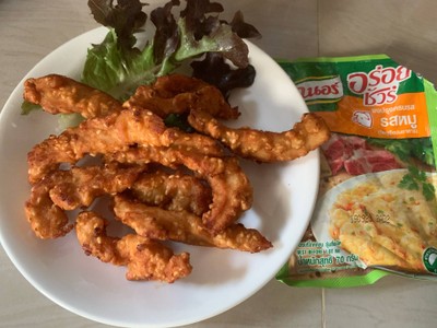 วิธีทำ ไก่ทอดงา วิธีทำ ไก่ทอดงา