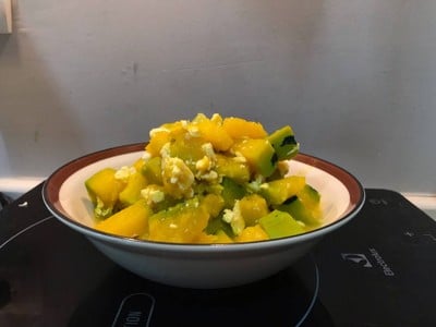 ผัดฟักทองใส่ไข่(สูตรคลีน)