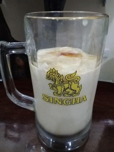 เยลลี่ถั่วเหลืองราดน้ำเชื่อม