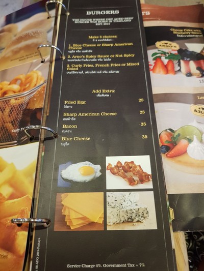 ป้ายราคาหรือสมุดเมนู